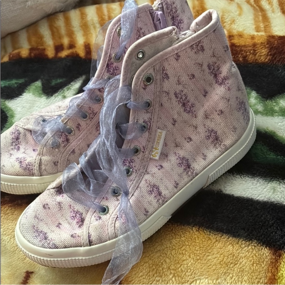 Superga Purple High-Top Sneakers